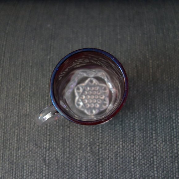 Pan American Expo Buffalo 1901 Rub Red Flash Glass with Handle Lou Florette - Picture 7 of 15